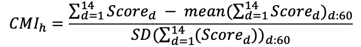 Standardized score equation